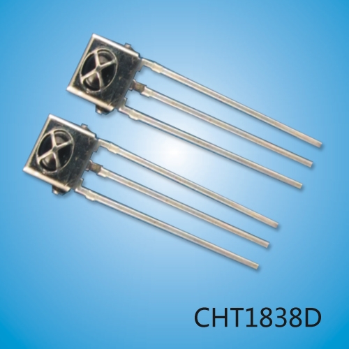 圆点型带铁壳红外线接收头CHT1838D