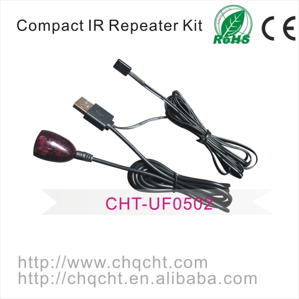 IR repeater/IR Extender with 1 Receiver & 1 Emitter 