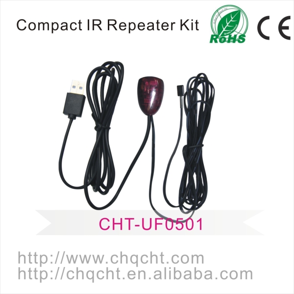 Infrared remote control /IR repeater/ IR Extender with 1 Receiver + 1 Emitter 