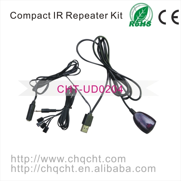 IR repeater/IR Extender with 1 Receiver & 4 Emitter 