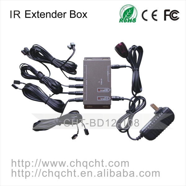 IR Extender Box with 1 Receiver & 8 Rmitter 