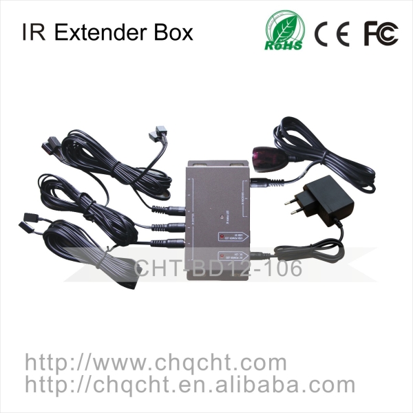 IR Extender Box with 1 Receiver & 6 Rmitter 