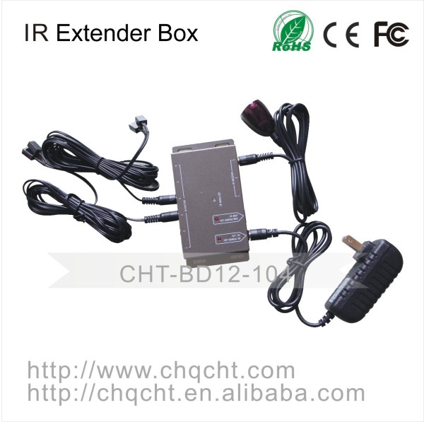 IR Extender Box with 1 Receiver & 4 Rmitter 